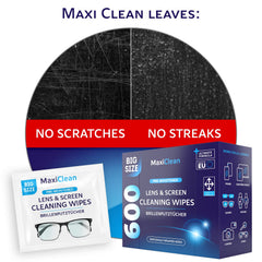 Maxi Clean biodegradable wipes box highlighting eco friendly packaging