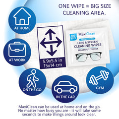 Maxi Clean laptop screen wipes suitable for laptop displays