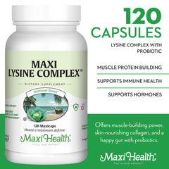Probiotic illustration featuring Bifidobacterium bifido with Maxi Health branding