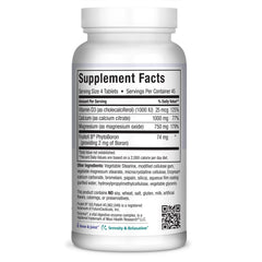 Maxi Health Cal Max label highlights D3 and magnesium blend for bone support.
