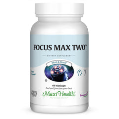 Maxi Health Focusmax memory bottle supports concentration and recall during study