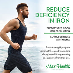 Maxi Health iron drops with measuring pipette for precise dosing