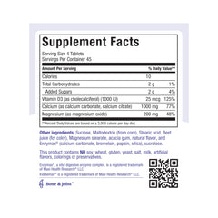 CalciYum 180-count bottle with kosher certification