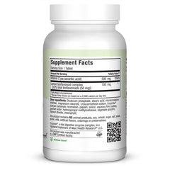 Maxi Health Max-C 500 bottle-label featuring lemon bioflavonoids complex