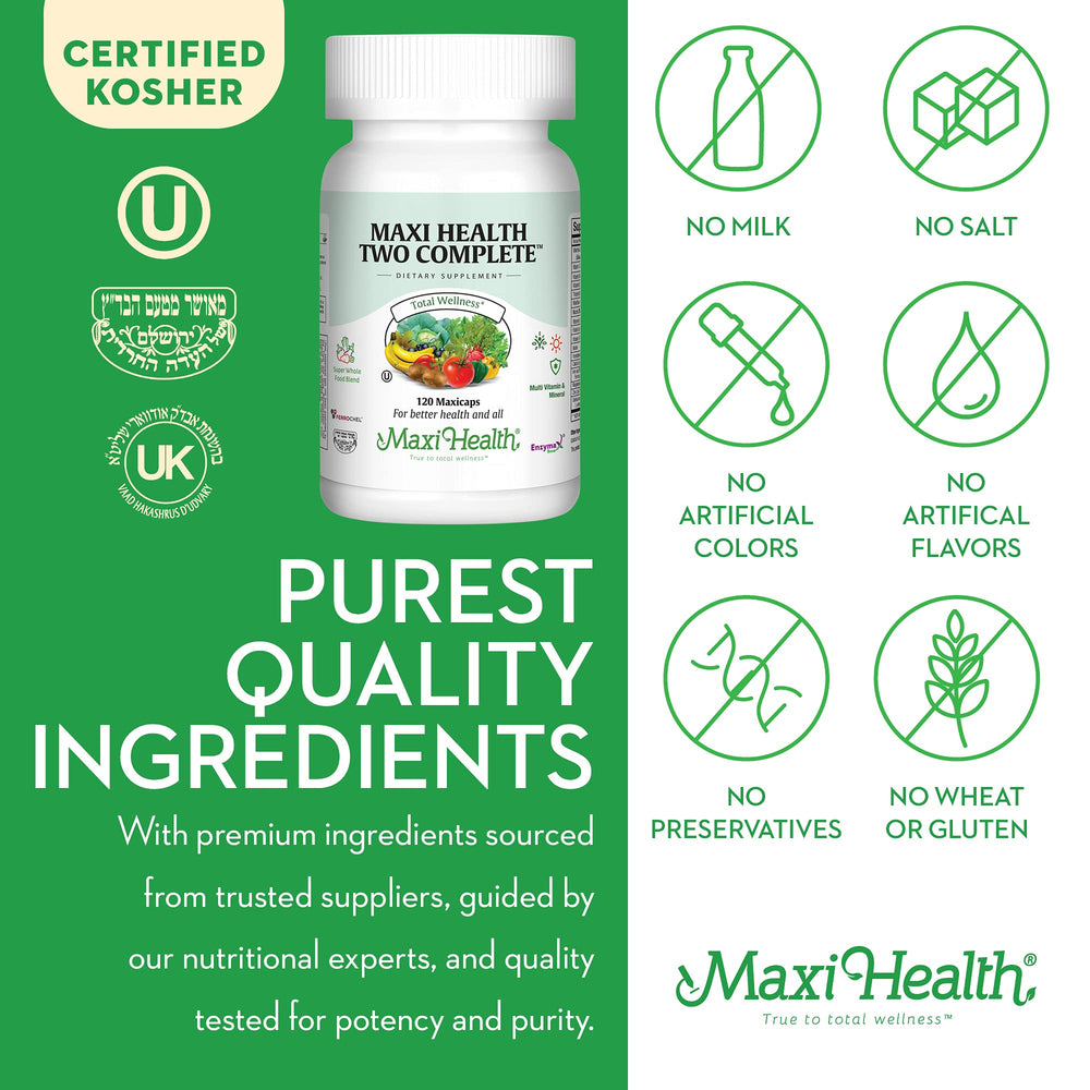 Two capsules daily offer balanced nutrition with convenient support.