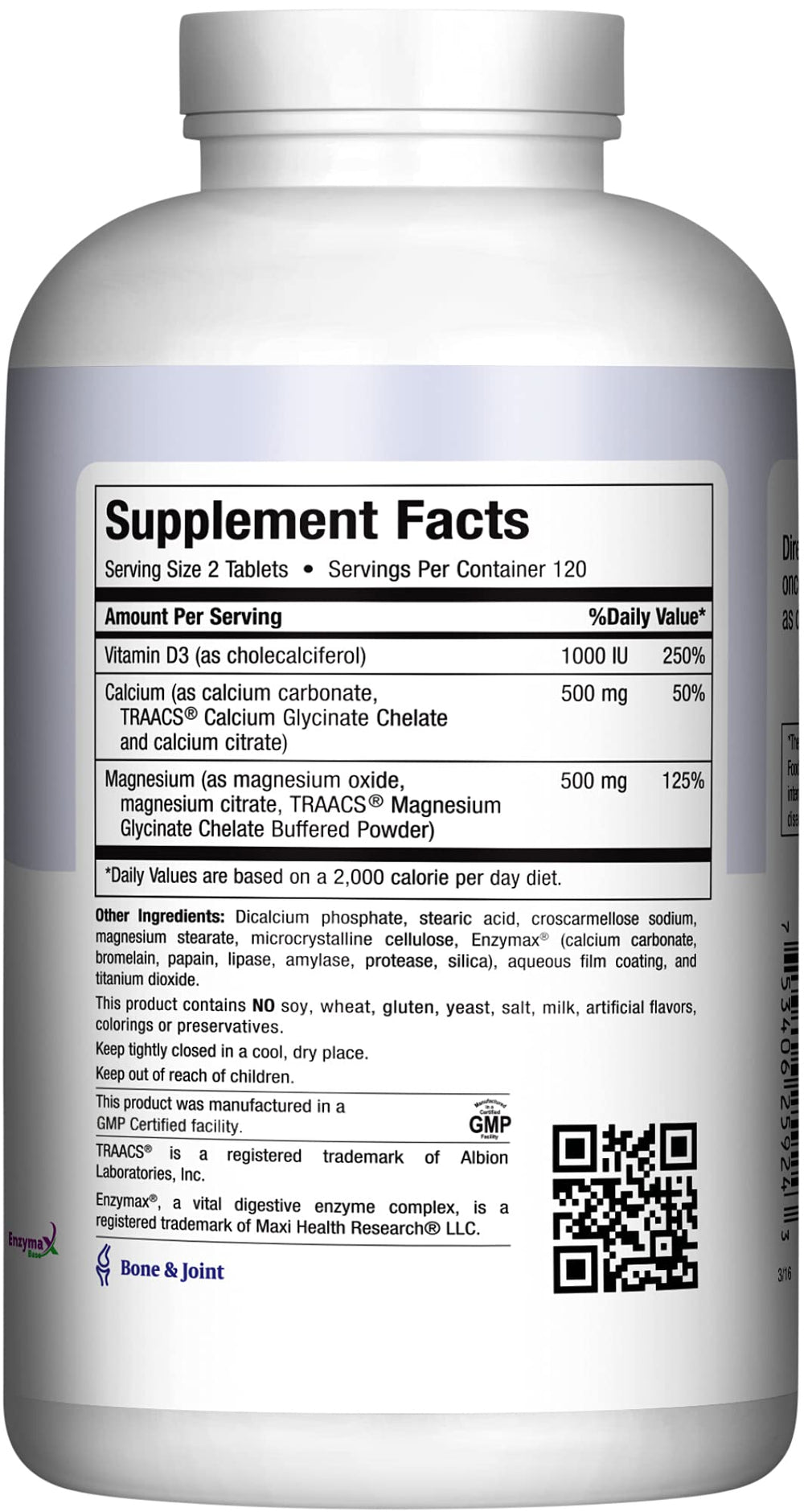 Maxi Health pure ingredients banner highlighting no soy, gluten or milk