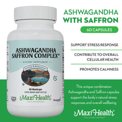 Maxi Health Saffron extract offers natural antioxidant support in daily routine