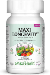 Maxi Health Women's Multivitamin 50+ bottle for daily wellness support.