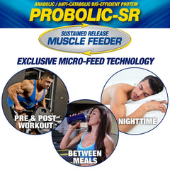 Maximum Human Performance Probolic-SR chocolate powder dissolves smoothly in milk.