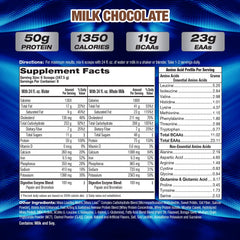Maximum Human Performance UYM XXXL nutrition label close-up shows calories and macros