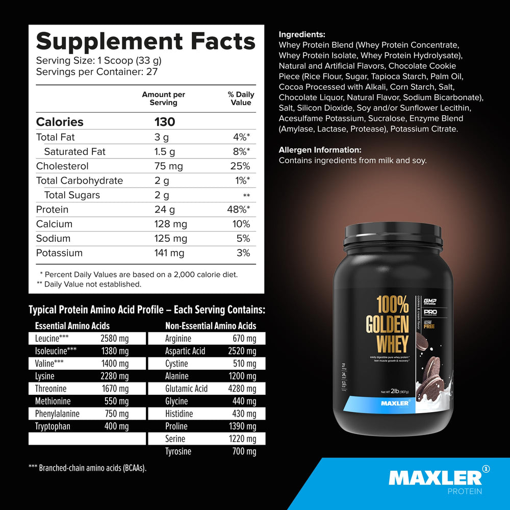 Maxler Golden Whey enzyme blend scene emphasizes digestion-friendly formula