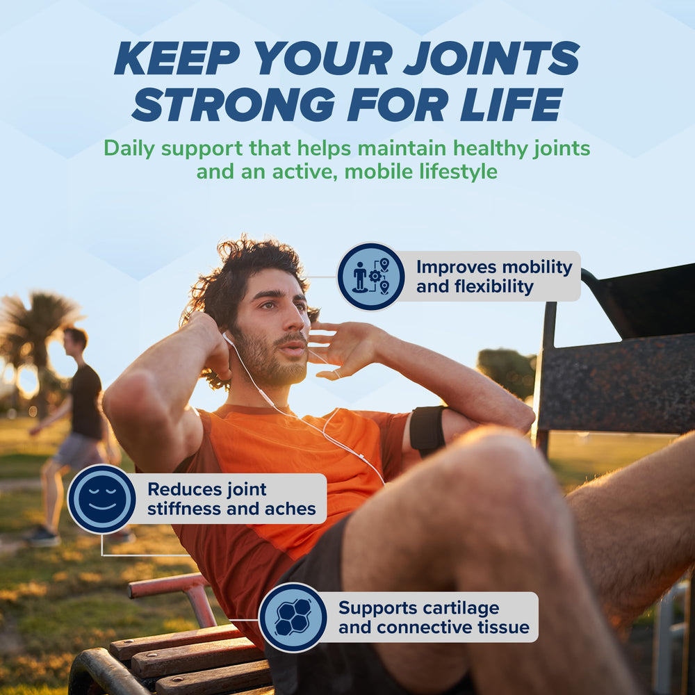 MAXLIFE NATURALS ArthroFlex in gym setting hints at improved movement.