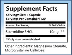 MAXLIFE NATURALS spermidine capsules close-up highlighting high-quality supplement use.