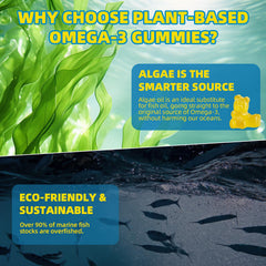 Mchokuu vegan omega-3 gummies are non-GMO and gelatin-free for a clean label.