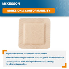 McKesson hydrocellular dressings 6x6 pack with sterile foam for reliable moist wound environment.