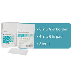 McKesson Island Dressing latex-free formula supports sensitive skin.