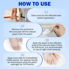 Mcukv Nail Repair Patches after-use close-up, gradual improvement visible