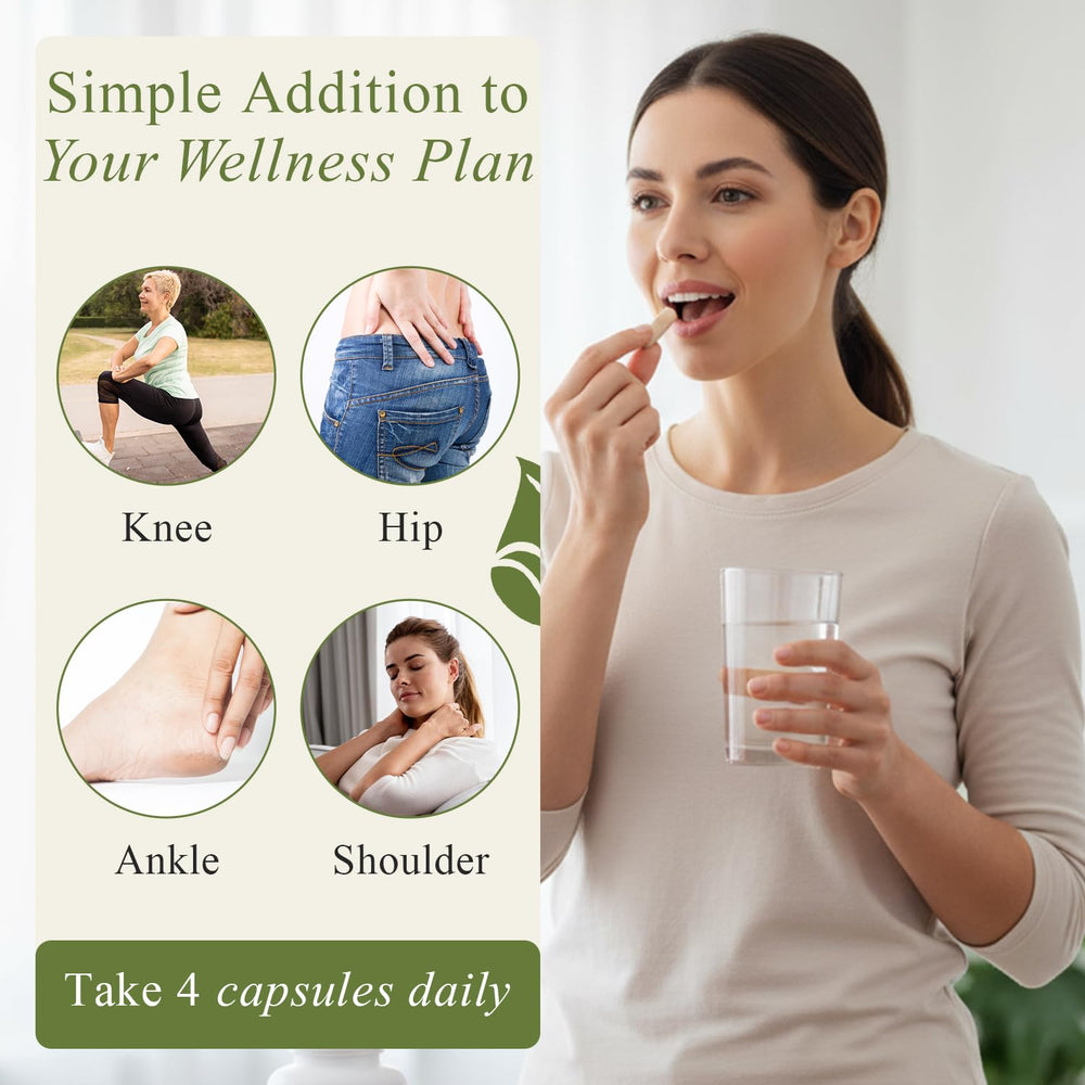 M.D. Joint 120-capsule bottle displayed for daily use
