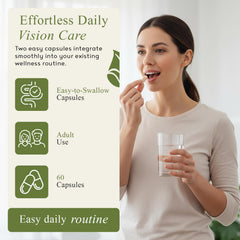 M.D. Blend Vision with AREDS2-inspired formula emphasizing macular health benefits.