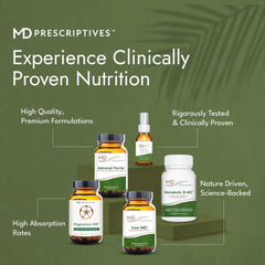 MD Prescriptives Magnesium MD capsules in hand for quick wellness support