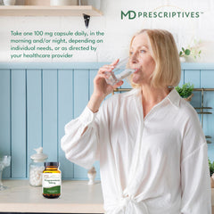 MD Prescriptives Pregnenolone packaging on desk ready for daily routine.