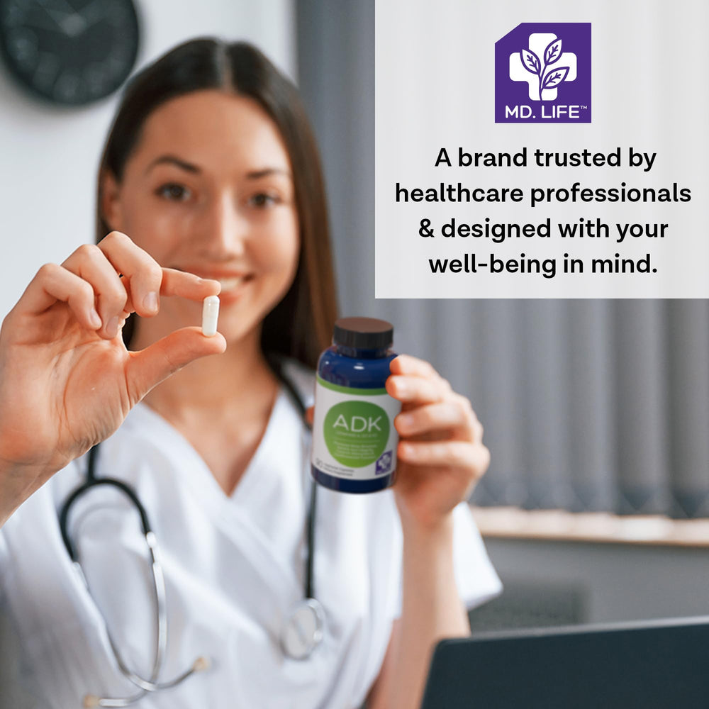 MD.LIFE ADK third-party testing seal reinforces purity and potency