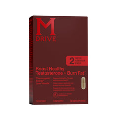 Mdrive Boost and Burn bottle front; energy and fat-burning support.