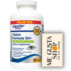 ME GUSTA SHOP Equate Vision Formula 50+ softgel bottle for daily use