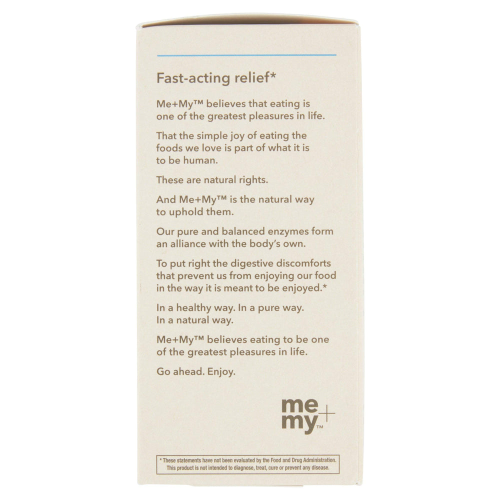 Me + My Gluten Assist packaging on shelf communicates gluten-free, allergen-safe design.