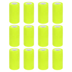 MECCANIXITY cohesive bandage roll in yellow for secure, comfortable support.