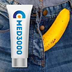 Med3000 ED cream bottle for quick, discreet on-demand use.