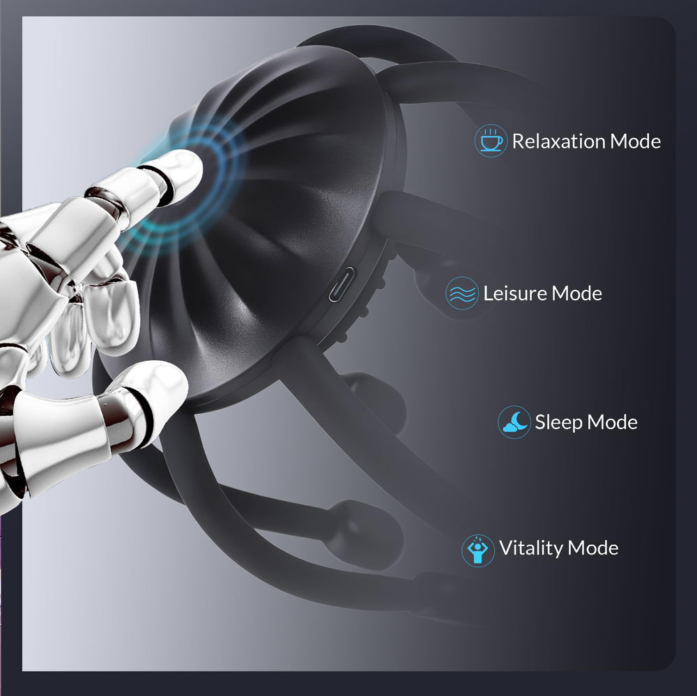 MEDAMOC portable scalp massager ideal for travel, office, or hotel rooms.