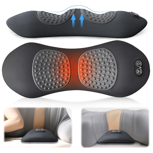 MEDAMOC Rechargeable 3-in-1 back massager with adjustable support for lower back relief.