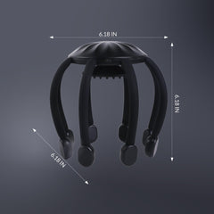 MEDAMOC rechargeable scalp massage device with USB charging for continuous use.