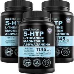 MEDCHOICE 15-in-1 mood support bottle on a clean countertop for daily balance.