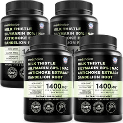 MEDCHOICE Milk Thistle bottle front for daily liver support.