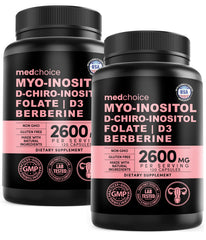 MEDCHOICE Women’s Inositol Complex bottle front shows the 14-in-1 formula for daily wellness.