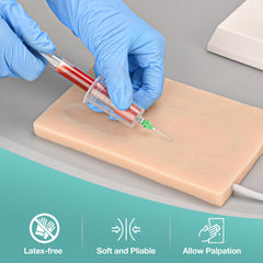 MedEduQuest simulated skin texture for believable venipuncture drills