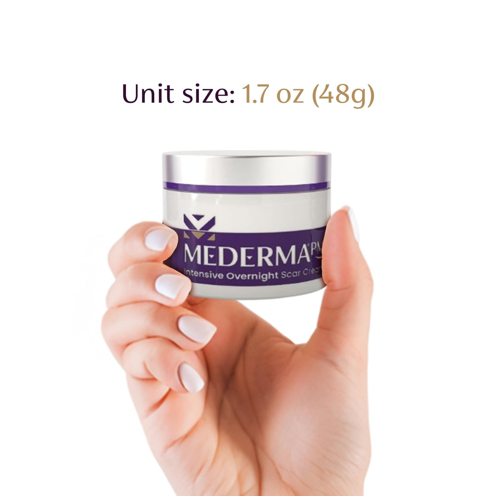 Mederma PM Intensive overnight-cream closeup showing smooth texture