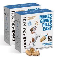 Medi-Crunch peanut-butter-crunchy-shell disguises meds for easier dosing.