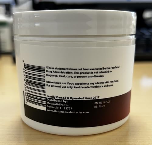 Medical Miracles Hemp Cream on hand for quick absorption.