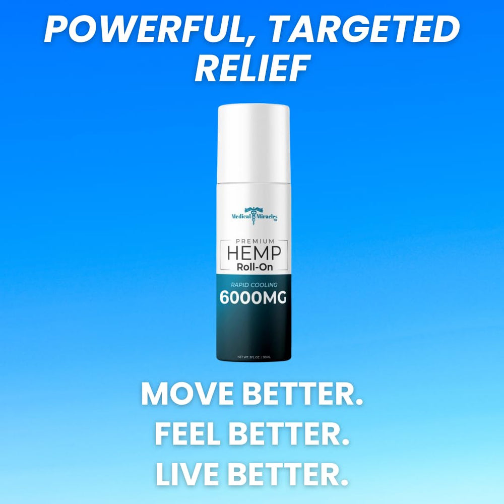 Medical Miracles hemp oil 6000mg label signaling high potency.