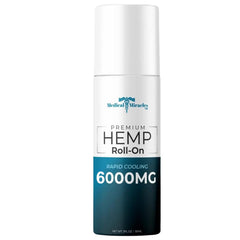 Medical Miracles hemp oil roll-on bottle for targeted relief.