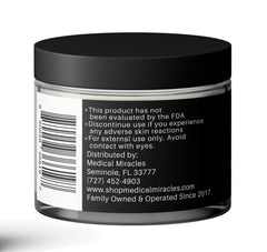 Medical Miracles hemp salve label closeup highlighting 20000mg potency.
