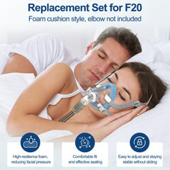 MEDICOLOR AirTouch F20 blue foam cushion offers soft contouring and comfort.