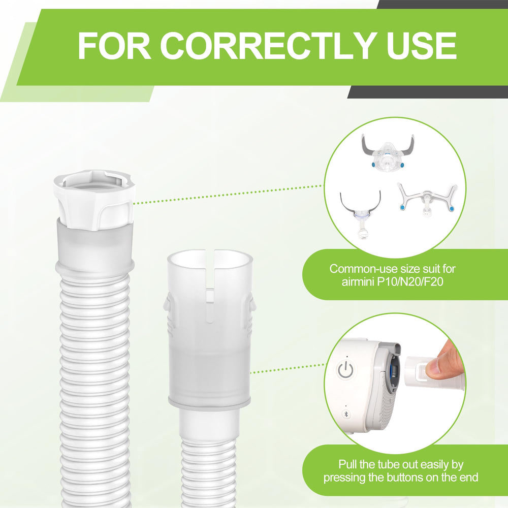 MEDICOLOR durable tubing set for frequent CPAP use on the go.
