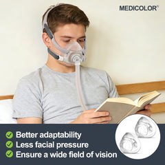 MEDICOLOR f40 cushion compatible-airfit ensures a secure fit with AirFit frames.
