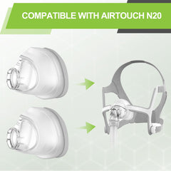 MEDICOLOR N20 large nasal cushion closeup foam reveals memory foam feel.