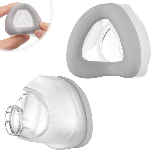 MEDICOLOR N20 large nasal cushion front view enhances a soft seal.