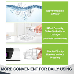 Medicolor AirSense 11 cleanable container supports straightforward cleaning routines.